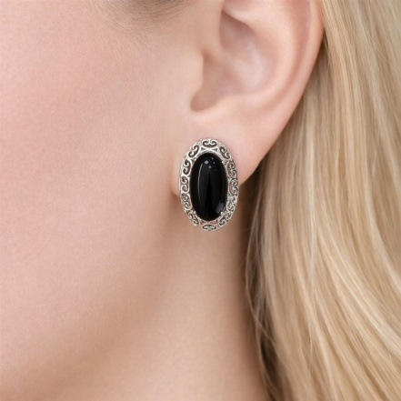 Серьги из Серебра 925 Приволжский ювелир арт. 361323-AG73, Родирование.