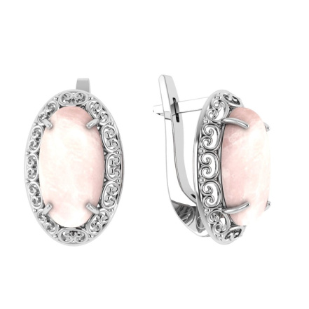 Серьги из Серебра 925 Приволжский ювелир арт. 361323-RQ, Родирование.