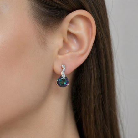 Серьги из Серебра 925 Приволжский ювелир арт. 361336-GH36, Родирование.