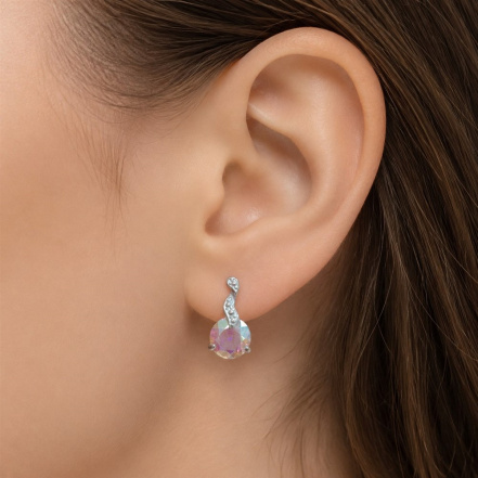 Серьги из Серебра 925 Приволжский ювелир арт. 361336-GH99, Родирование.