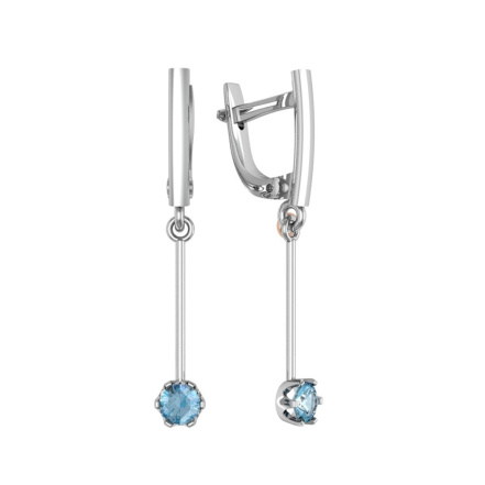 Серьги из Серебра 925 Приволжский ювелир арт. 361398-FA15, Родирование.