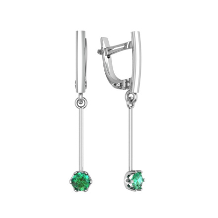 Серьги из Серебра 925 Приволжский ювелир арт. 361398-FA22, Родирование.