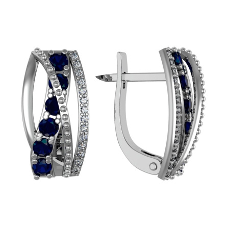 Серьги из Серебра 925 Приволжский ювелир арт. 361425-FA11FA59, Родирование.