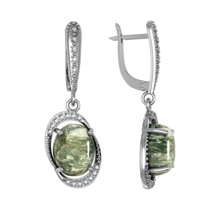 Серьги из Серебра 925 Приволжский ювелир арт. 361430-FA11KL, Родирование.
