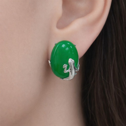 Серьги из Серебра 925 Приволжский ювелир арт. 361489-AG22, Родирование.