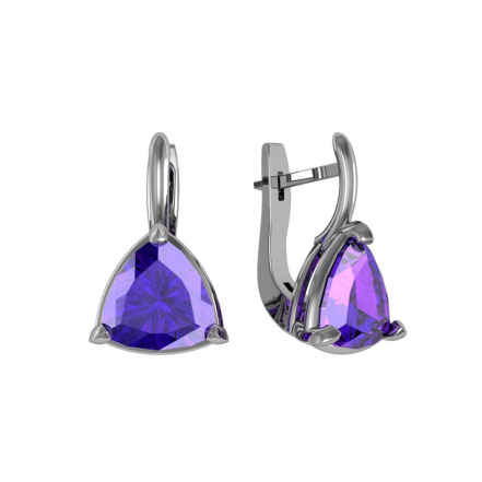 Серьги из Серебра 925 Приволжский ювелир арт. 361504-FA67, Родирование.