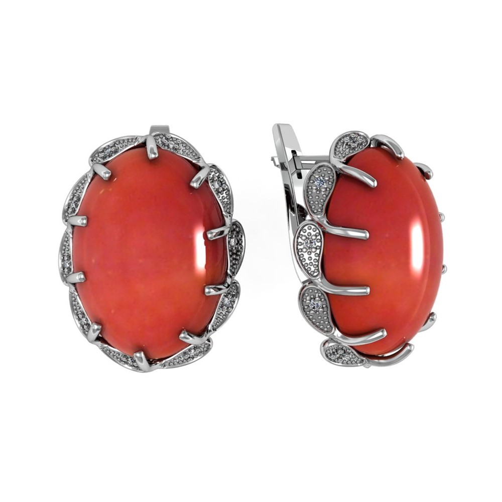 Серьги из Серебра 925 Приволжский ювелир арт. 361537-FA11SR, Родирование.