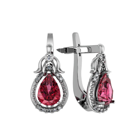 Серьги из Серебра 925 Приволжский ювелир арт. 361538-FA11FA26, Родирование.