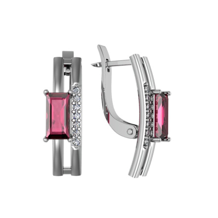 Серьги из Серебра 925 Приволжский ювелир арт. 361549-FA11FA45, Родирование.