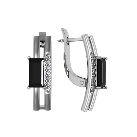 Серьги из Серебра 925 Приволжский ювелир арт. 361549-FA11FA73, Родирование.