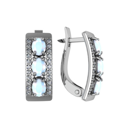 Серьги из Серебра 925 Приволжский ювелир арт. 361690-FA11FA33, Родирование.