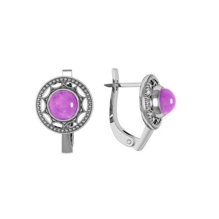 Серьги из Серебра 925 Приволжский ювелир арт. 361791-AM31, Родирование.