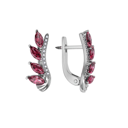 Серьги из Серебра 925 Приволжский ювелир арт. 361918-FA11FA66, Родирование.