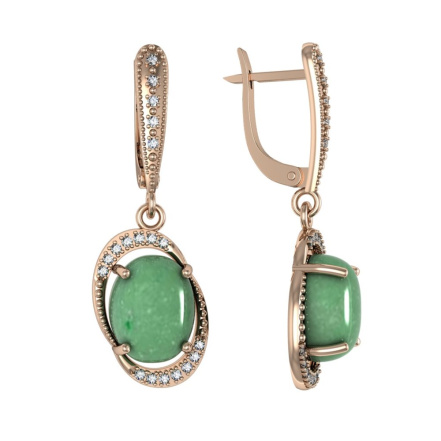 Серьги из Серебра 925 Приволжский ювелир арт. 362430-AG22FA11, Золочение в два слоя.