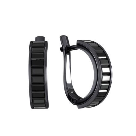 Серьги из Серебра 925 Приволжский ювелир арт. 364559-SH73, чёрный оксид.