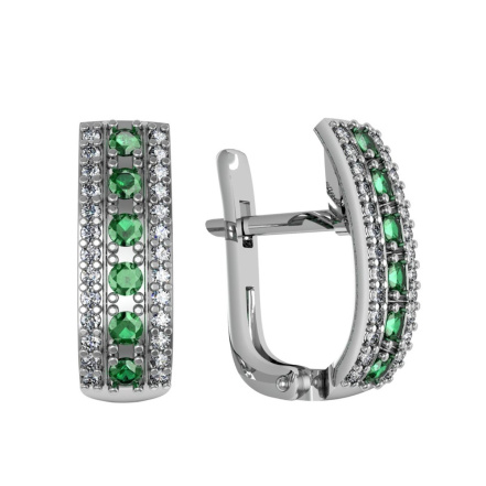 Серьги из Серебра 925 Приволжский ювелир арт. 371065-FA11FA22, Родирование.