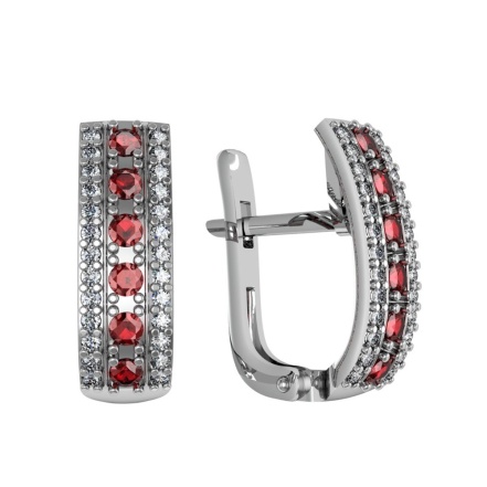 Серьги из Серебра 925 Приволжский ювелир арт. 371065-FA11FA26, Родирование.