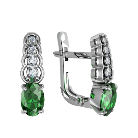 Серьги из Серебра 925 Приволжский ювелир арт. 371182-FA11FA22, Родирование.