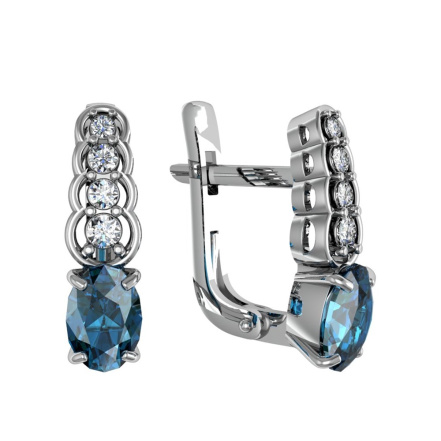 Серьги из Серебра 925 Приволжский ювелир арт. 371182-FA11FA77, Родирование.