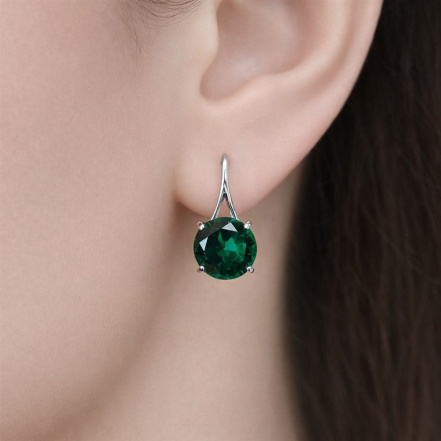 Серьги из Серебра 925 Приволжский ювелир арт. 371792-FA22, Родирование.
