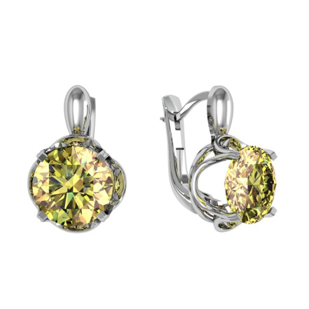 Серьги из Серебра 925 Приволжский ювелир арт. 371799-ST58, Родирование.