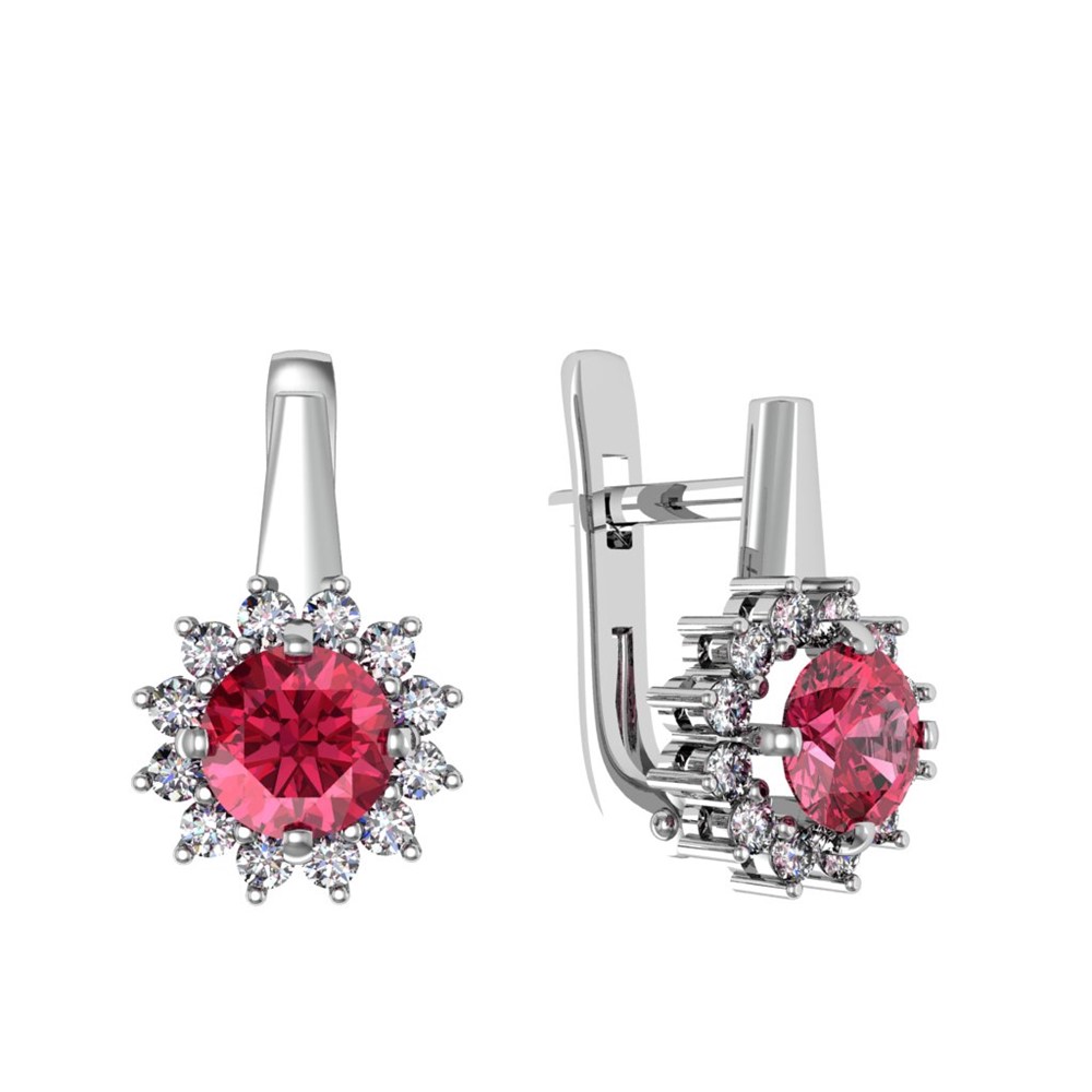 Серьги из Серебра 925 Приволжский ювелир арт. 371803-FA11FA66, Родирование.