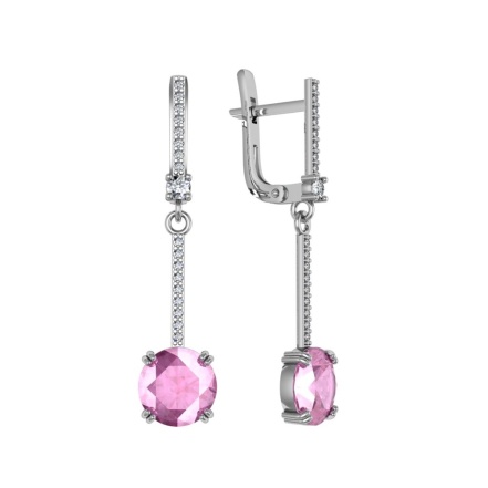 Серьги из Серебра 925 Приволжский ювелир арт. 371834-FA11FA46, Родирование.