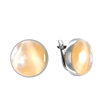 Серьги из Серебра 925 Приволжский ювелир арт. 371880-PM06, Родирование.