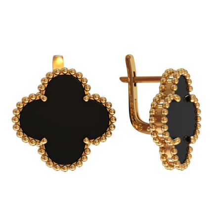 Серьги из Серебра 925 Приволжский ювелир арт. 372295-AG73, Золочение в два слоя.