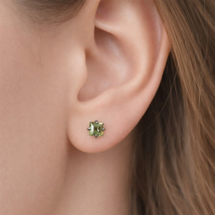 Серьги из Серебра 925 Приволжский ювелир арт. 374528-HR22, чёрный оксид.