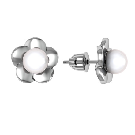 Серьги из Серебра 925 Приволжский ювелир арт. 381206-ZM07, Родирование.