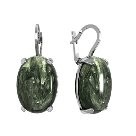 Серьги из Серебра 925 Приволжский ювелир арт. 381660-KL, Родирование.