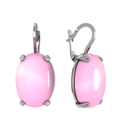 Серьги из Серебра 925 Приволжский ювелир арт. 381660-KR46, Родирование.