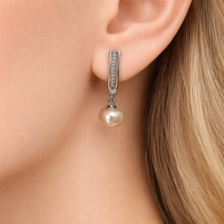 Серьги из Серебра 925 Приволжский ювелир арт. 381920-FA11ZM46, Родирование.