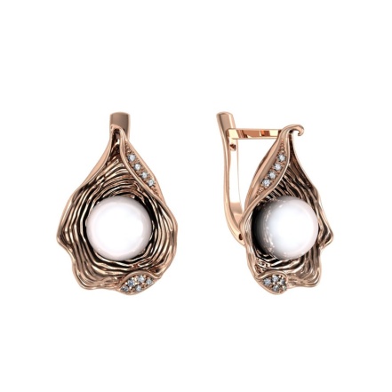 Серьги из Серебра 925 Приволжский ювелир арт. 382841-FA11ZM07, Золочение в два слоя.