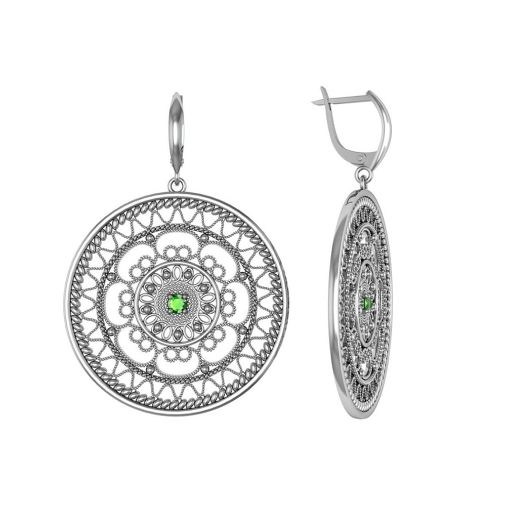 Серьги из Серебра 925 Приволжский ювелир арт. 383727-FA22, Оксид.
