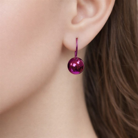 Серьги из Серебра 925 Приволжский ювелир арт. 38F648, KLIAR фиолетовый.