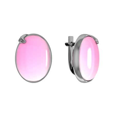 Серьги из Серебра 925 Приволжский ювелир арт. 391311-FA11KR46, Родирование.