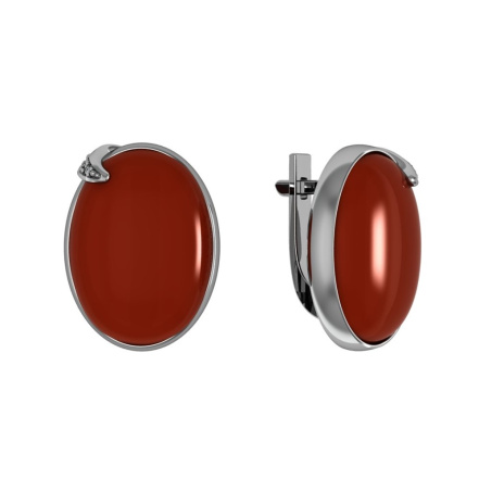 Серьги из Серебра 925 Приволжский ювелир арт. 391311-FA11SR, Родирование.