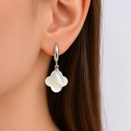 Серьги из Серебра 925 Приволжский ювелир арт. 391495-PM, Родирование.