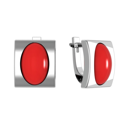 Серьги из Серебра 925 Приволжский ювелир арт. 391785-KR26, Родирование.