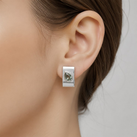 Серьги из Серебра 925 Приволжский ювелир арт. 391902-AM22, Родирование.