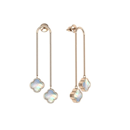 Серьги из Серебра 925 Приволжский ювелир арт. 392916-PM, Золочение в два слоя.