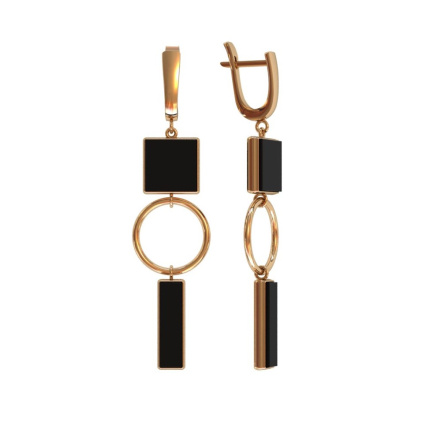 Серьги из Серебра 925 Приволжский ювелир арт. 392986-AG73, Золочение в два слоя.