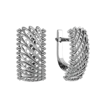 Серьги из Серебра 925 Приволжский ювелир арт. 393564, Оксид.
