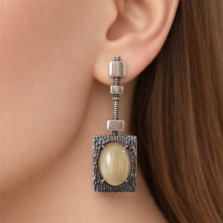 Серьги из Серебра 925 Приволжский ювелир арт. 393704-PM06, Оксид.