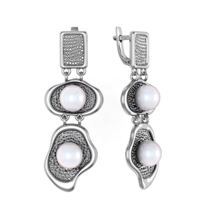 Серьги из Серебра 925 Приволжский ювелир арт. 393726-ZM07, Оксид.