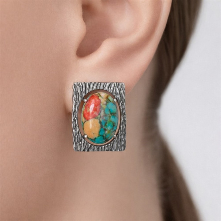 Серьги из Серебра 925 Приволжский ювелир арт. 393776-UB15, Оксид.