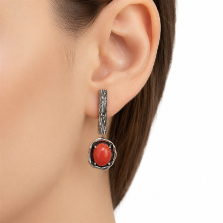 Серьги из Серебра 925 Приволжский ювелир арт. 393781-KR42, Оксид.