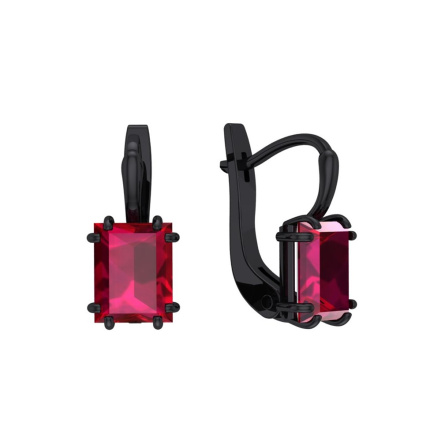 Серьги из Серебра 925 Приволжский ювелир арт. 394965-FA49, чёрный оксид.